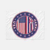 Hawaii sticker, Hawaii, Verenigde Staten van Ameri Fleece Deken (Voorkant (Horizontaal))