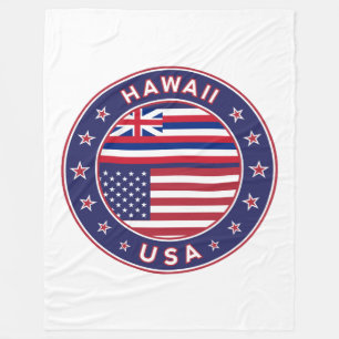 Hawaii sticker, Hawaii, Verenigde Staten van Ameri Fleece Deken
