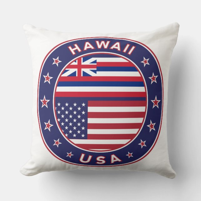 Hawaii sticker, Hawaii, Verenigde Staten van Ameri Kussen (Voorkant)