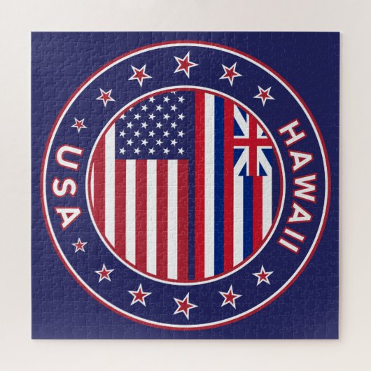 Hawaii sticker, Hawaii, Verenigde Staten van Ameri Legpuzzel (Horizontaal)