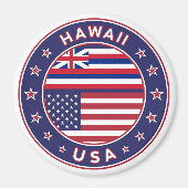 Hawaii sticker, Hawaii, Verenigde Staten van Ameri Magneet (Voorkant)