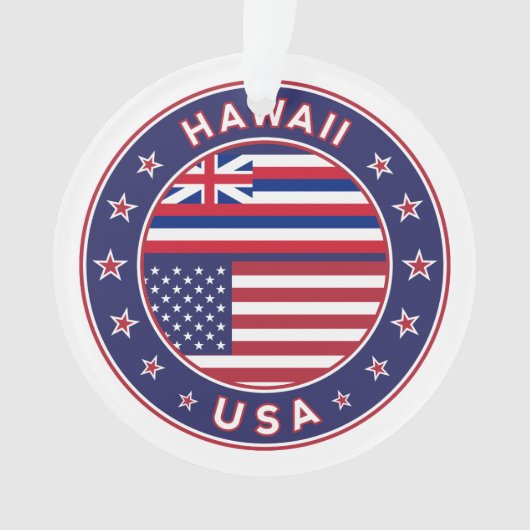 Hawaii sticker, Hawaii, Verenigde Staten van Ameri Ornament (voorkant)