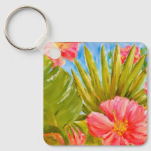 Hawaii stijl personaliseerbare Sleutelhanger