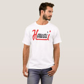 Hawaii stijlvolle typografie T-shirt (Voorkant volledig)