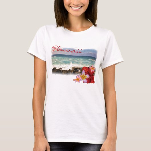 Hawaii strand dames shirt (Voorkant)