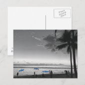 Hawaii Strand en Palmbomen Ansichtkaart Briefkaart (Voorkant / Achterkant)
