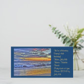 Hawaii strand foto uitnodiging (Staand voorkant)