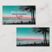 Hawaii strand kleding visitekaartje (Voorkant / Achterkant)