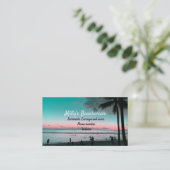 Hawaii strand kleding visitekaartje (Staand voorkant)