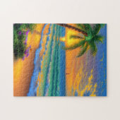 Hawaii strand landschap legpuzzel (Horizontaal)