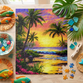 Hawaii strand landschap legpuzzel