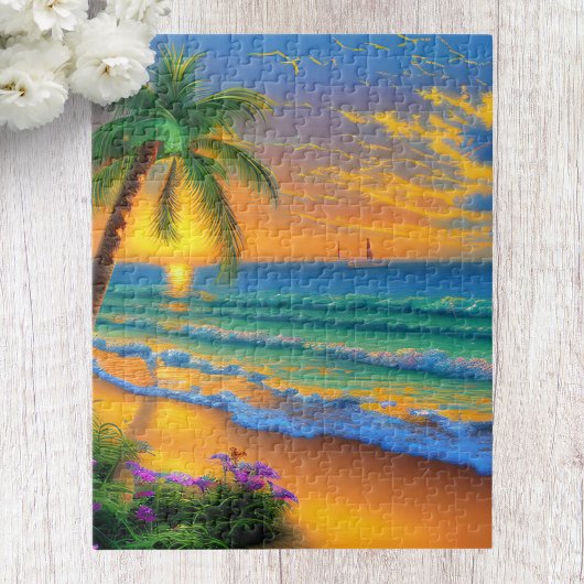 Hawaii strand landschap legpuzzel