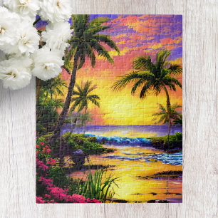 Hawaii strand landschap legpuzzel