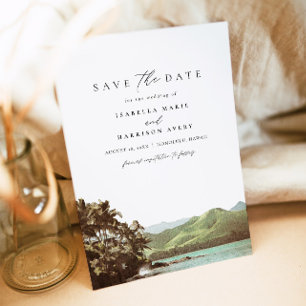 HAWAII  strand op het eiland Save the Date Kaart