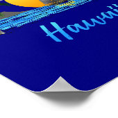 Hawaii strand zonsondergang poster (Hoek)