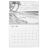Hawaii stranden kleuren het zelf kalender (Mar 2027)