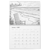 Hawaii stranden kleuren het zelf kalender (Jan 2027)