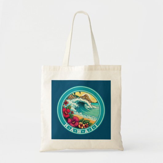 Hawaii Strandgolven Tote Bag (Voorkant)