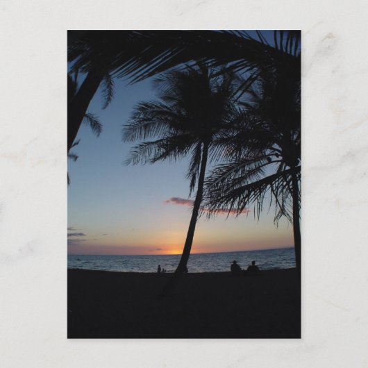 Hawaii Sunset Briefkaart (Voorkant)