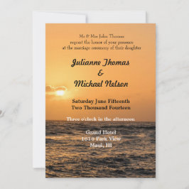 Hawaii Sunset Bruiloft Kaart