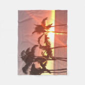 Hawaii Sunset Designed Fleece Blanket Deken (Voorkant)