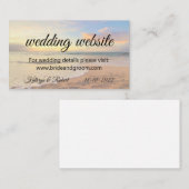 Hawaii Sunset on the Beach Informatiekaartje (Voorkant / Achterkant)