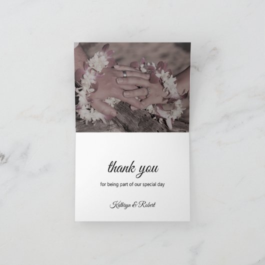 Hawaii Sunset op het Beach huwelijk bedankt (Binnen)