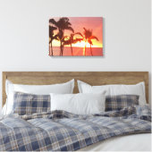 Hawaii Sunset Photo Ontworpen Stretched Canvas (Insitu (Slaapkamer))