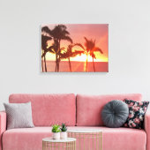 Hawaii Sunset Photo Ontworpen Stretched Canvas Afdruk (Insitu (Woonkamer))