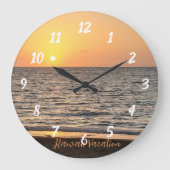 Hawaii Sunset Photograph Grote Klok (Voorkant)