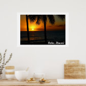 Hawaii Sunset Poster (Keuken)