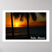 Hawaii Sunset Poster (Voorkant)