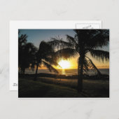 Hawaii Sunset Sharks Cove Briefkaart (Voorkant / Achterkant)