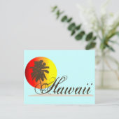 Hawaii Sunset Souvenir Briefkaart (Staand voorkant)