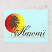 Hawaii Sunset Souvenir Briefkaart (Voorkant)