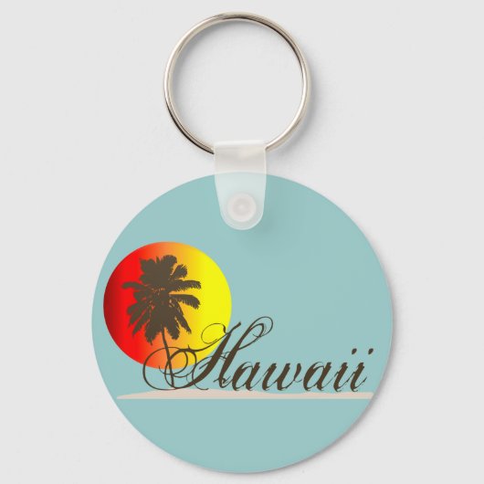 Hawaii Sunset Souvenir Sleutelhanger (Voorkant)