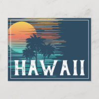 Hawaii Sunset Sunrise Graphic Topical Rainforest
