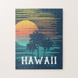 Hawaii Sunset Sunrise Graphic Topical Rainforest Legpuzzel