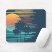 Hawaii Sunset Sunrise Graphic Topical Rainforest Muismat (Met muis)