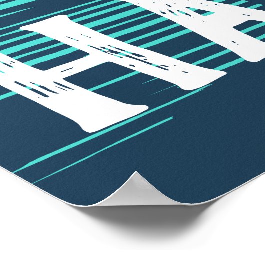 Hawaii Sunset Sunrise Graphic Topical Rainforest Poster (Hoek)