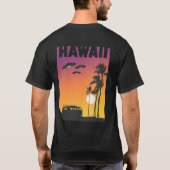 Hawaii Sunset Surf UFO T-shirt (Achterkant)