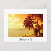 Hawaii sunset text briefkaart (Voorkant)