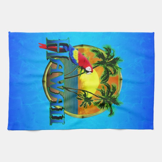 Hawaii Sunset Theedoek (Horizontaal)