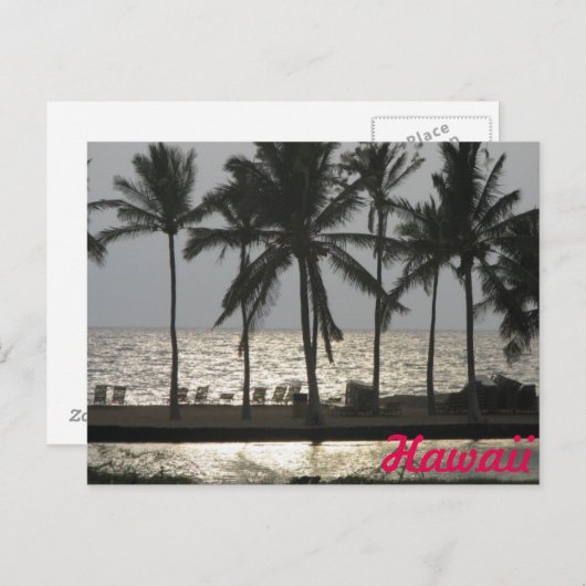 Hawaii Sunset Travel Briefkaart (Voorkant / Achterkant)