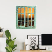 Hawaii Sunset Window Poster (Thuiskantoor)