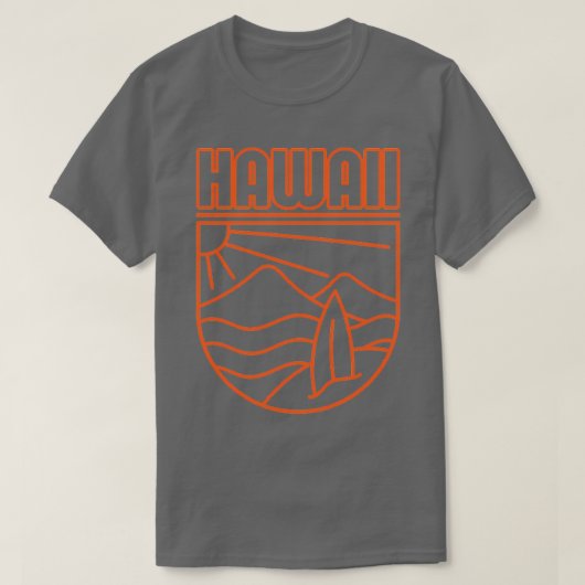Hawaii Surf Crest TShirt (Design voorkant)