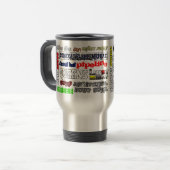 Hawaii Surf Spots Travel Mug Reisbeker (Voorkant links)