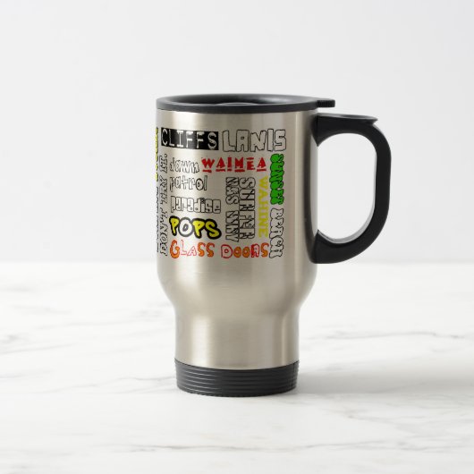 Hawaii Surf Spots Travel Mug Reisbeker (Rechts)