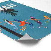 Hawaii Surfboards Vintage Travel Poster (Hoek)