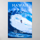 Hawaii Surfen Reizen Poster (Voorkant)